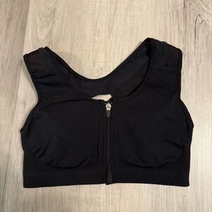 ❤️ Alignmed White Zip-Front Posture Correcting Sports Bra